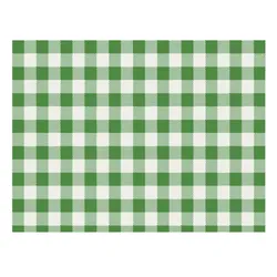 Packung mit 500 einzelnen Tischdecken aus dekoriertem Papier Vichy Grün 28x40,5 Offsetdruck 80gr