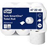 Tork Smartone Toilettenpapier Weiß T8, Advanced, 2-Lagig, 6 × 1.150 Blatt, 47224