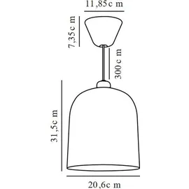 Nordlux Angle 1-flg. Ø 20,6 cm geschwungen schwarz