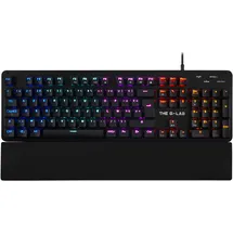 THE G-LAB Keyz Carbon-E RGB Mechanische Gaming-Tastatur (Blauer Schalter) (schwarz)