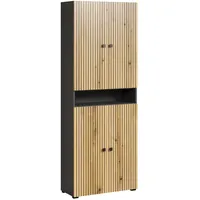 Trendteam Badezimmersäule, Eiche, 70x188x31 cm, Badezimmer, Badezimmerschränke, Hochschränke