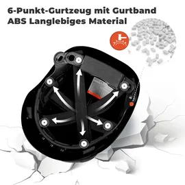 mustbau Bauhelm,Schutzhelm,Arbeitshelm,Bauarbeiterhelm