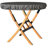 Quick Star Gartenmöbel-Schutzhülle Tischplatten-Abdeckungen (1-St), PVC beschichtet 260g/m2 grau