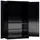 Classix Stahlschrank X-530379 tiefschwarz 120,0 x 42,0 x 194,5 cm, aufgebaut