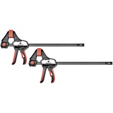 TOOLCRAFT Einhandzwinge 300 x 85 mm 2er Set 1672282 Spann-Weite (max.):300 mm Ausladungs-Maße:85 mm
