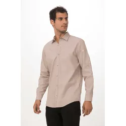 Chef Works® CHAMBRAY Herrenhemd Urban Collection Artikel SLMCH005 Natur Größe L