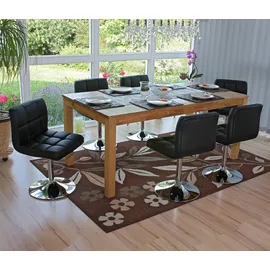MCW Esszimmerstuhl Cadiz Kunstleder schwarz 6er Set