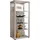 VCM Standvitrine Glasol 52 x 35 x 115 cm Silber