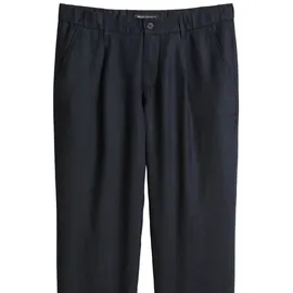 Marc O'Polo Tapered, Leinenhose mit Gürtelschlaufen Modell Osby Jogger Dunkelblau, 34/32