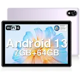 DOOGEE U9 Kinder Tablet, Android 14 64GB ROM (1TB TF) Tablet (10.1", 64 GB, Android 13, G-sensor, 9,9 mm Dicke,WiFi 6,BT 5.0,5060mAh Akku) lila
