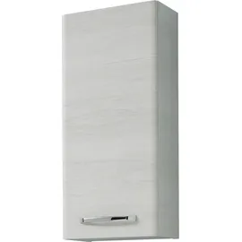Saphir Hängeschrank SAPHIR "Quickset Wand-Badschrank 30 cm breit mit 1 Tür und 2 Glas-Einlegeböden", weiß (eiche weiß, eiche weiß), B:30cm H:70cm T:20cm, Holzwerkstoff, Schränke, Hängeschrank, Badezimmer-Hängeschrank inkl. Türdämpfer, Griffe in Chrom Glanz