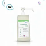 Blanc HYGIENIC Lotion Cremeseife SET, Qualitäts- Handreinigungsseife, Flüssigseife dermatologisch getestet, 6x Flasche 1.000ml je SET