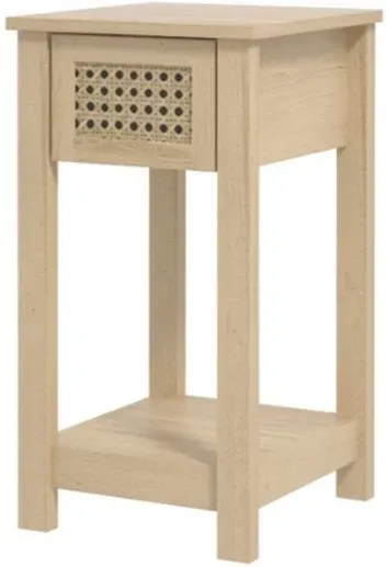 Galano Gio Rattan-Nachttisch - L 32 x B 35 x H 59,5 cm, brauner Beistelltisch fürs Schlafzimmer