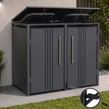 MCW Mülltonnenverkleidung MCW-Q76 116 x 132 x 89 cm anthrazit