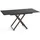 WFL GROUP Axen Schwarz/Braun Marmor 120-160 x 80 x 38-75 cm