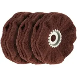 Osborn Schleifvliesring-Set, 3-teilig (A), zum Satinieren mittelfein, Ring-⌀ 100 mm
