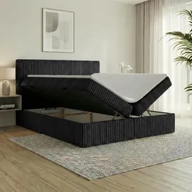 A&J MöbelLand RALF 120 x 200 cm H2 Schwarz