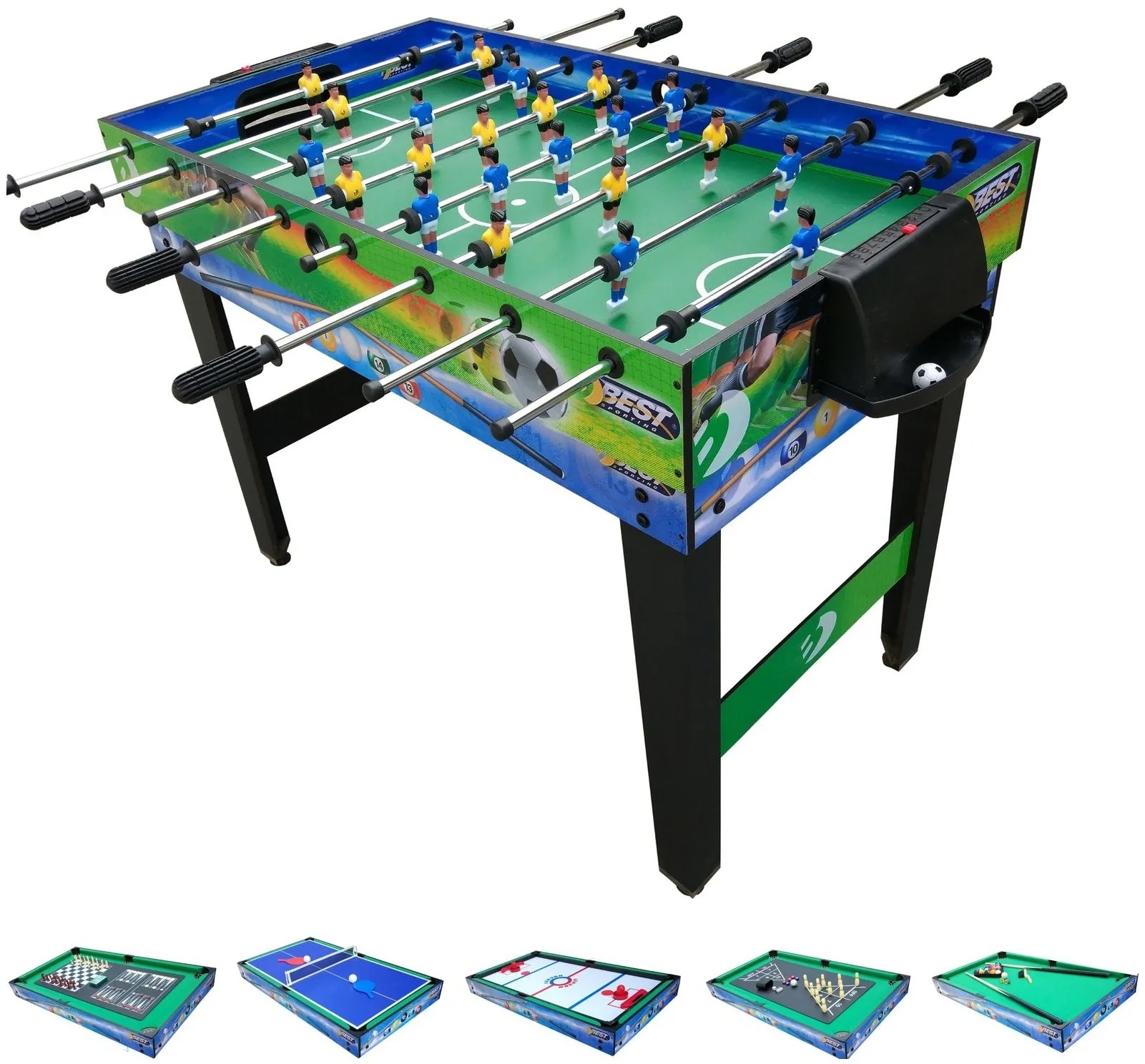 Best Sporting Tischkicker Multi mit 10 verschiedenen Spielen