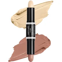 wet n wild MegaGlo Dual-Ended Contour Stick, 2-in-1 Contouring Stick Bronzer & Highlighter, Cremige Verblendbare Formel für Wangen Nase Kiefer, Medium/Tan
