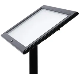 Showdown Displays Showdown Speisekartenständer Außen LED - Aluminium - Schwarz