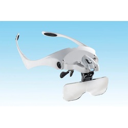 Kraft Werkzeuge Lupenbrille Kraft Werkzeuge Brillenlupe mit LED Lupe Brille Sehhilfe