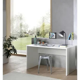 MID.YOU Jugendschreibtisch, Weiß, Holzwerkstoff, rechteckig, Wange, 65x75x140 cm, Arbeitszimmer, Schreibtische, Jugend- & Kinderschreibtische