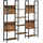 VASAGLE Bücherregal 158 x 24 x 166 cm Braun-Schwarz