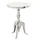Casa Padrino Designer Luxus Beistelltisch Silver Höhe: 55 cm, Durchmesser 40 cm - Edelstahl Hocker - Nickel Finish