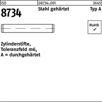 Industrial Quality Supplies ISO 8734 Zylinderstifte Stahl 4 m6