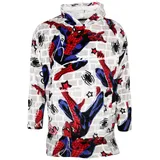 MARVEL Sweatponcho Marvel Spiderman Kuschelponcho Kuscheldecke mit Ärmeln Kapuze XS-L Bauchtasche bunt