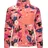 Ragwear Damen, Plüschjacke im Blumenmuster kurze Teddyfleece-Jacke warm mit hohem Kragen und Brusttasche Appopis Print Coral Gr.
