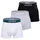 Lacoste Casual Black Trunks black/white/grey chine XL 3er Pack