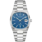 BULOVA 96B440 Herrenuhr Quarz Super Seville Stahl/Blau