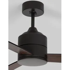 Nova Luce Axel 137 cm Deckenventilator Schwarz/Braun