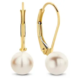 Beloro Ohrringe Jewels Monte Napoleone Perla golden - 375 gold Gold Damen 