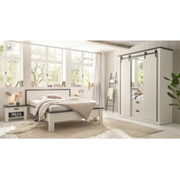 Furn.Design Komplettschlafzimmer Stove, (Schlafzimmer Set weiß Pinie, 4-St., Liegefläche 140x200 cm), Soft-Close-Funktion