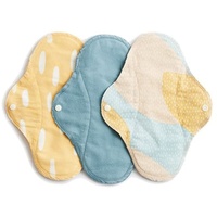 Vimse Waschbare Damenbinden Blue Sprinkle 3er Pack Sanitary Pads (Regular)