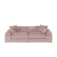 Smart Big Sofa im modernem Cord Lianea ¦ rosa/pink