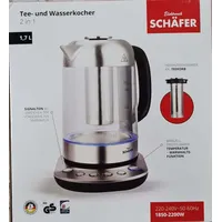 LENTZ Electric Kettles Schäffer Tee und LED 1,7 Liter