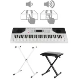 FunKey 61 Edition Touch weiß Set inkl. Keyboardständer - Bank