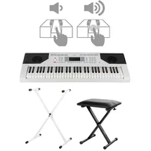FunKey 61 Edition Touch weiß Set inkl. Keyboardständer - Bank