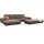 W.Schillig Ecksofa "run, Designsofa mit tollem Sitzkomfort, L-Form", braun (mocca s37), B:279cm H:88cm T:178cm, Longlife Xtra-Leder Z73: Naturwalkleder der Luxusklasse aus den erlesensten Rohhäuten.