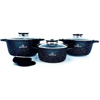 Klönberg Topf-Set 6tlg. Wunderschöne Töpfe mit Steinbeschichtung in 3