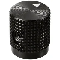 TRU Components TC-11613876 Drehknopf mit Knopfmarkierung Schwarz (Ø x