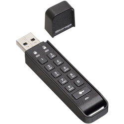 iStorage USB-Stick datAshur Personal2 32GB USB 3.0 USB-Stick (256-Bit AES Verschlüsselung, FIPS-197 zertifiziert) schwarz
