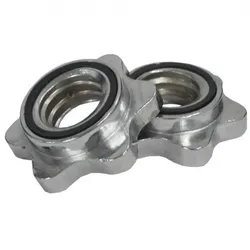 2er Pack V3TEC Sternverschluß für Hantelstangen Chrom