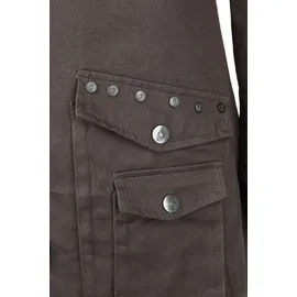 Gothicana by EMP Damen dunkelgraue Übergangsjacke leicht gefüttert mit Gehschlitz hinten XL - XL