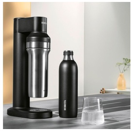 Brita sodaTRIO Edelstahl Sodaflasche 0.9l schwarz (1046734)