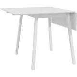 HOMCOM Esstisch klappbar, Küchentisch für 2-4 Personen, Klapptisch, Esszimmertisch aus Holz, für kleine Räume, 110 x 86 x 75 cm, Weiß   Aosom