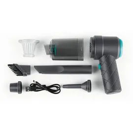 Clean Maxx Akku-Handstaubsauger 6-tlg. 40 W 3,7 V Blau / Grau
